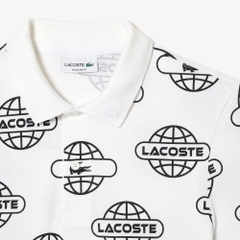 Áo Polo Lacoste Nam Logo Địa Cầu Dáng Regular PH1175-00-AU8 Màu Trắng