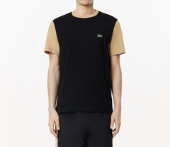 Áo Thun Lacoste Nam Dáng Regular TH1298-00-IRA Màu Đen Phối Be