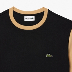 Áo Thun Lacoste Nam Dáng Regular TH1298-00-IRA Màu Đen Phối Be