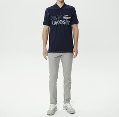 Áo Thun Lacoste Nam Nét Vintage Dáng Regular TH5440-00-166 Xanh Navy