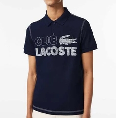 Áo Thun Lacoste Nam Nét Vintage Dáng Regular TH5440-00-166 Xanh Navy
