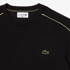 Áo Thun Lacoste Nam Viền Vai Dáng Regular TH1411-00-6VT Màu Đen