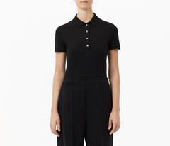 Áo Polo Lacoste Nữ Dáng Ôm Slim Fit PF5462-00-031 Màu Đen