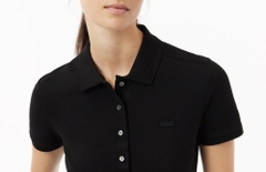 Áo Polo Lacoste Nữ Dáng Ôm Slim Fit PF5462-00-031 Màu Đen