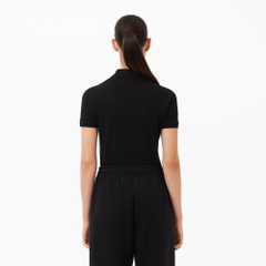 Áo Polo Lacoste Nữ Dáng Ôm Slim Fit PF5462-00-031 Màu Đen