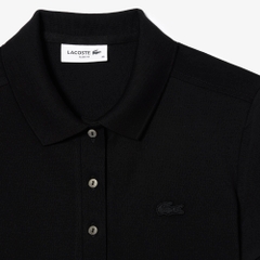 Áo Polo Lacoste Nữ Dáng Ôm Slim Fit PF5462-00-031 Màu Đen