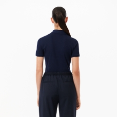 Áo Polo Lacoste Nữ Dáng Ôm Slim Fit PF5462-00-166 Màu Xanh Navy