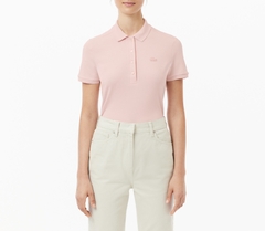 Áo Polo Lacoste Nữ Dáng Ôm Slim Fit PF5462-00-ADY Màu Hồng Nhạt