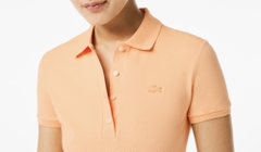 Áo Polo Lacoste Nữ Dáng Ôm Slim Fit PF5462-00-IXY Màu Cam Nhạt