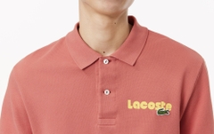 Áo Polo Lacoste Nam Washed Effect Dáng Regular PH7426-00-ZV9 Màu Hồng