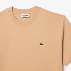 Áo Thun Lacoste Nam Dáng Classic Cổ Điển TH7318-00-IXQ Màu Be