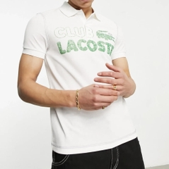 Áo Polo Lacoste Nam Nét Vintage Dáng Regular PH5452-00-001 Màu Trắng