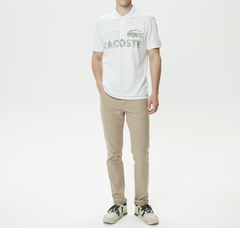 Áo Polo Lacoste Nam Nét Vintage Dáng Regular PH5452-00-001 Màu Trắng
