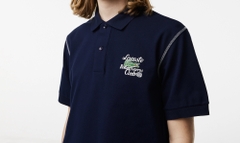 Áo Polo Lacoste Nam Roland Garros Dáng Rộng PH6767-00-166 Màu Xanh Navy