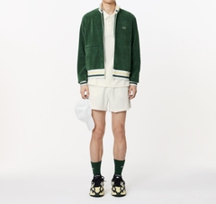 Áo Polo Lacoste Nam Dòng Paris Vải Terry Da Cá Dáng Regular PH7571-00-70V Trắng Kem