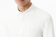 Áo Polo Lacoste Nam Dòng Paris Dài Tay Dáng Regular PH2481-00-001 Trắng