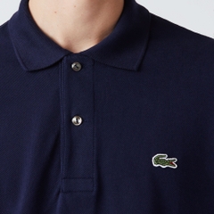 Áo Polo Lacoste Nam Trơn Dáng Classic Cổ Điển L1212-00-166 Màu Xanh Navy