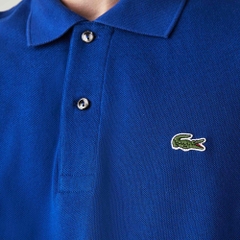 Áo Polo Lacoste Nam Trơn Dáng Classic Cổ Điển L1212-00-BDM Màu Xanh Dương