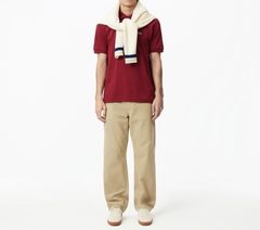 Áo Polo Lacoste Nam Trơn Dáng Classic Cổ Điển L1212-00-476 Màu Đỏ Bordeaux