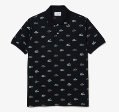 Áo Polo Lacoste Nam Full Cá Dáng Classic Cổ Điển PH3562-00-HDE Màu Xanh Đen