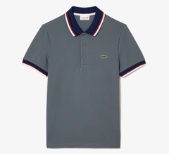 Áo Polo Lacoste Nam Check Cổ Dáng Regular PH3461-00-7EB Màu Xám Xi Măng