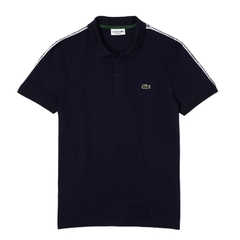 Áo Polo Lacoste Nam Viền Vai Dáng Regular PH5075-00-166 Màu Xanh Navy