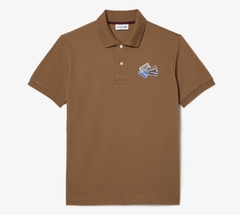 Áo Polo Lacoste Nam Logo Cách Điệu Dáng Classic Cổ Điển PH2052-00-SIX Màu Nâu