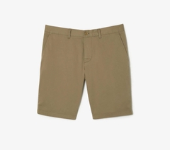 Quần Short Bermuda Lacoste Nam Kaki Ngang Đầu Gối Dáng Slim FH2647-00-CB8 Màu Be