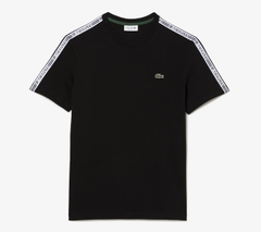 Áo Thun Lacoste Nam Viền Vai Dáng Regular TH5071-00-031 Màu Đen