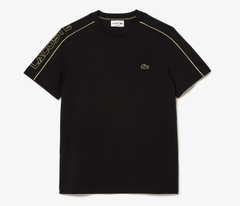 Áo Thun Lacoste Nam Viền Vai Dáng Regular TH1411-00-6VT Màu Đen