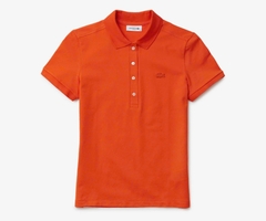 Áo Polo Lacoste Nữ Dáng Ôm Slim Fit PF5462-00-SJI Màu Cam
