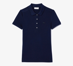 Áo Polo Lacoste Nữ Dáng Ôm Slim Fit PF5462-00-166 Màu Xanh Navy
