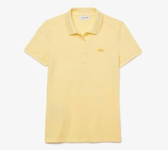 Áo Polo Lacoste Nữ Dáng Ôm Slim Fit PF5462-00-6XP Màu Vàng