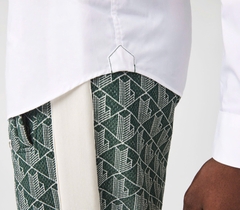 Áo Sơ Mi Lacoste Nam Dài Tay Poplin Dáng Slim Fit CH2668-00-001 Màu Trắng