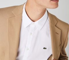 Áo Sơ Mi Lacoste Nam Dài Tay Poplin Dáng Slim Fit CH2668-00-001 Màu Trắng
