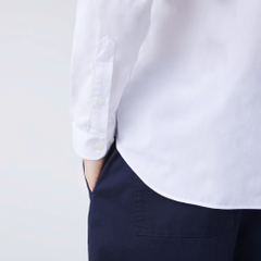 Áo Sơ Mi Lacoste Nam Dài Tay Pinpoint Dáng Slim Fit CH1843-00-001 Màu Trắng