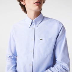 Áo Sơ Mi Lacoste Nam Dài Tay Oxford Dáng Regular CH2979-00-HBP Màu Xanh