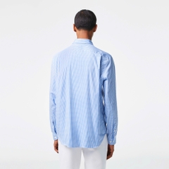 Áo Sơ Mi Lacoste Nam Dài Tay Carô Pinpoint Dáng Regular CH2932-00-F6Z Màu Xanh