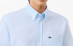 Áo Sơ Mi Lacoste Nam Oxford Dáng Regular CH1917-00-F6Z Màu Xanh