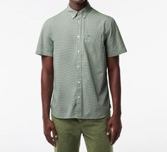 Áo Sơ Mi Lacoste Nam Organic Cotton Carô Dáng Regular CH5622-F6Z Màu Xanh Lá