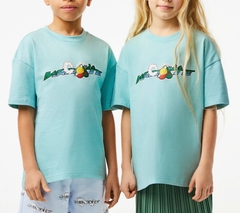 Áo Thun Lacoste Trẻ Em TJ5310-00-Y7I Màu Xanh MInt