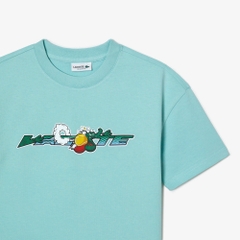 Áo Thun Lacoste Trẻ Em TJ5310-00-Y7I Màu Xanh MInt