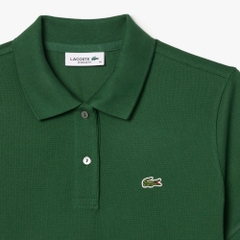 Áo Polo Lacoste Nữ Dáng Suôn Regular Fit PF7839-00-132 Màu Xanh Lục