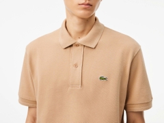 Áo Polo Lacoste Nam Phối Viền Dáng Classic Cổ Điển PH5981-00-02S Màu Be