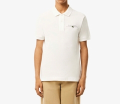 Áo Polo Lacoste Nam Made in France Dáng Classic Cổ Điển PH6006-00-70V Màu Trắng Kem