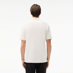 Áo Polo Lacoste Nam Phối Viền Dáng Classic Cổ Điển PH5981-00-70V Màu Trắng Kem