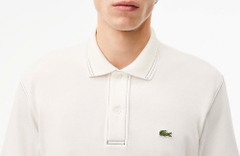Áo Polo Lacoste Nam Phối Viền Dáng Classic Cổ Điển PH5981-00-70V Màu Trắng Kem