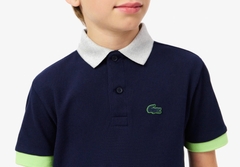 Áo Polo Trẻ Em Lacoste PJ2456-00-I9R Màu Xanh Navy