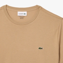 Áo Thun Lacoste Nam Dáng Regular Pima Cotton TH6709-00-02S Màu Be