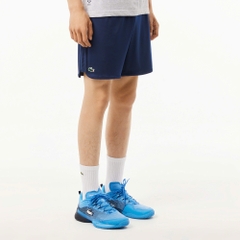 Quần Short Thể Thao Lacoste Nam Daniil Medvedev (Tennis, Pickleball, Cầu Lông,..) GH3150-00-525 Màu Xanh Navy